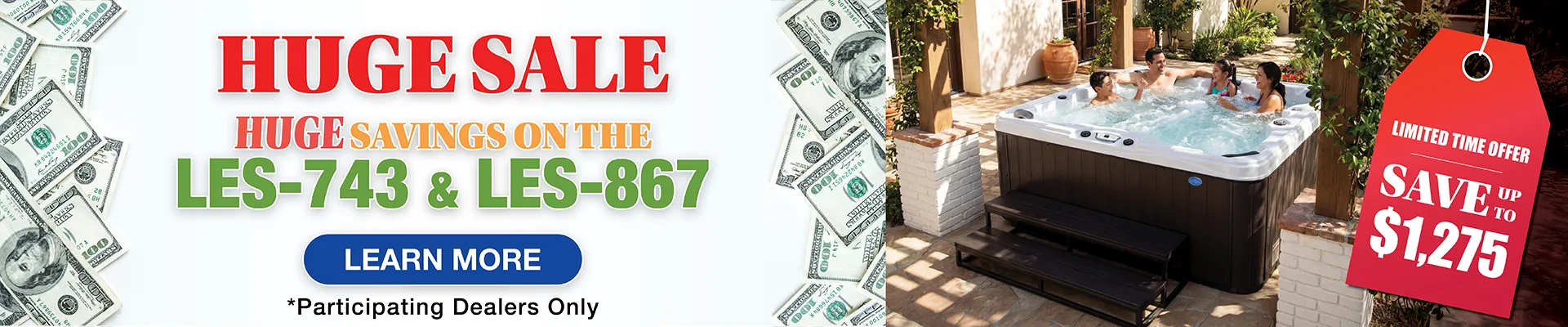 Calspas hot tub being used in a family setting - Killeen